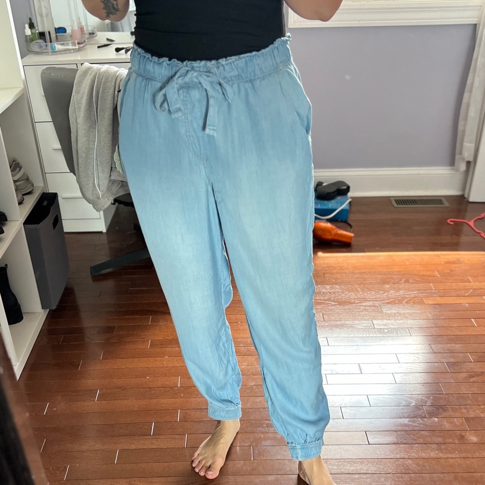 Knox Rose Chambray Jogger Pants